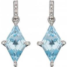 Elements 9ct Kite Shape Topaz In Earrings GE2344T