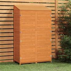 vidaXL Capanno da Giardino Marrone 102x52x174,5 cm Legno Massello Abete (Superficie edificio )