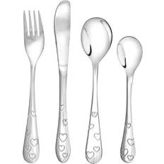 Stainless Steel Cutlery 4-pack Hearts