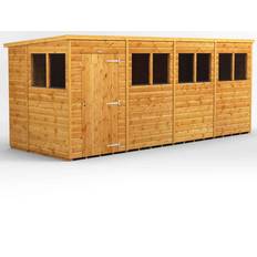 Outbuildings power 16x6 Pent Garden Shed (Building Area )
