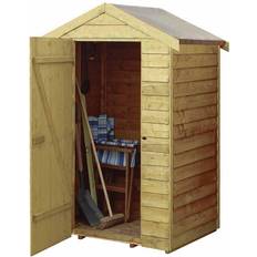 Dépendances Rowlinson Overlap Shed 4x3 Natural Timber Finish (Surface du bâtiment )