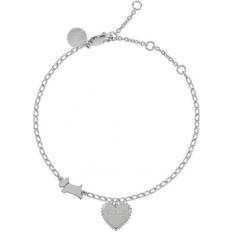 Bobble Heart Bracelet - Silver