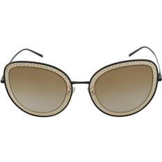 Dolce & Gabbana WoMens Black Gold DG2225 Oval