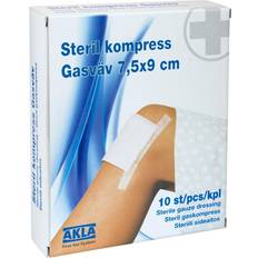 Akla Sterile Gauze Compress 7.5cm x 9cm 10-pack