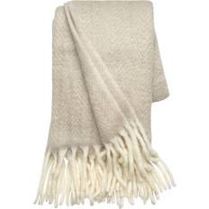 Cozy Living Mohair Plaid Mathea Pale Rose Tæppe Pink, Beige (170x130cm)