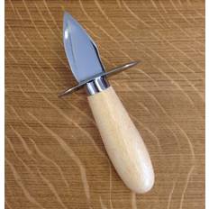 Ostronkniv med skydd, trähandtag