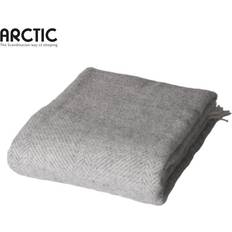 Uldplaid Arctic Uldplaid Herringbone Tæppe Grå
