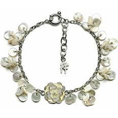 Stainless Steel - Women Bracelets Folli Follie Ladies'Bracelet 2B14F003WW Steel Mother of pearl (23 cm)