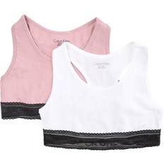 9-12M - Mädchen Tops Calvin Klein 2-Pack Blush Cheek/ Bralettes 12-14