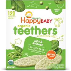 Teethers Happy Baby Happy Baby Pea & Spinach Organic Teethers 12ct/1.68oz