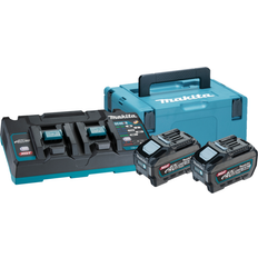 Makita xgt 40v batteripakke Makita 40V Batteripakke 2x5,0Ah BL4050F lynlader DC40RB