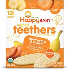 Baby Food & Formulas Happy Baby Sweet Potato & Banana Organic Teethers 12ct/1.7oz