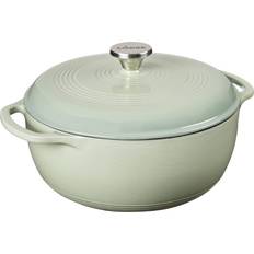 Green Casseroles Lodge Enameled Dutch Oven with lid 1.48 gal