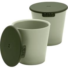 Cuidado del Bebé Bibs Cup Set Sage