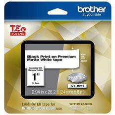 Labeling Tapes Brother TZe-M251 Label Tape, 1", Premium