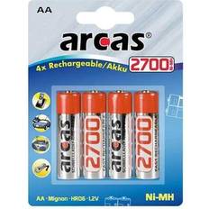 Genopladelige batterier aa 2700 Arcas LR06/AA Genopladelige batterier 2700 mAh