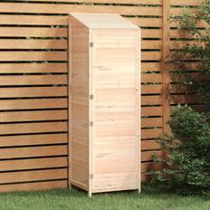 vidaXL Cobertizo Jardín Madera Maciza De Abeto 55x52x174,5 cm (Área de construcción )