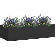 Grey Outdoor Planter Boxes vidaXL Office Flower Box