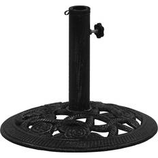 vidaXL Umbrella Base Black 15.7' x 15.7' x 12.6' Cast Iron