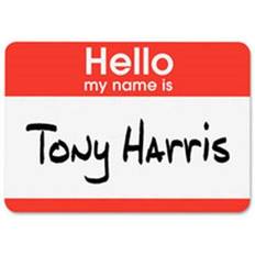 Red Labels Avery AVE5140 Name Badge Labels,Hello-Name,2.33 in. in.,100-PK,Red