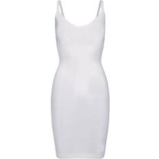 Pieces Long Single Undershirt Dress - White