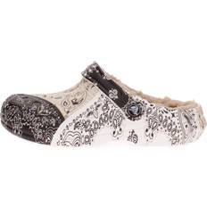 Multicolore - Uomo Pantofole da Esterno Crocs Classic Lined Bandana Clog - Black/White