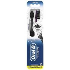 Toothbrushes Oral-B Charcoal Toothbrush, Medium, 3+ Years, 2 Toothbrushes