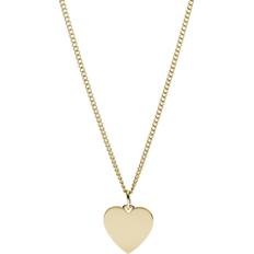 Fossil Women Necklaces Fossil Drew Heart Necklace - Gold