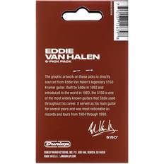 White Picks Dunlop EVHP08 EVH 5150 Max-Grip Picks .60mm (6-pack)