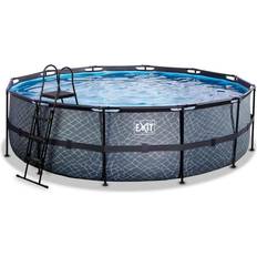 Sand til pool Exit Toys Frame Pool ø488x122cm (12v Sand filter) Grå