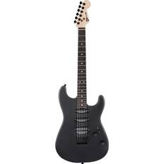 Charvel Instrumentos Musicales Charvel Pro-Mod San Dimas Style 1 HSS HT Sassafras EB Satin Black Guitarra eléctrica