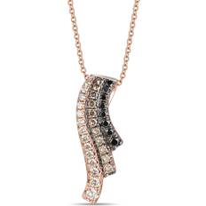 Le Vian Chocolate Diamond Pendant - Rose Gold/Tranparent/Brown/Black