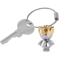 Plånböcker & Nyckelhållare Troika Nyckelring Little King - Silver/Guld