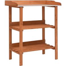 vidaXL Plant Stand 29.9"x14.6"x35" Firwood