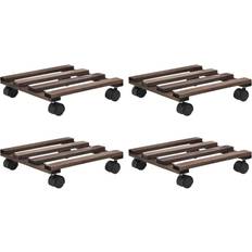 Plantevogn vidaXL plantevogn 4 stk. cedertræ Plantekasse