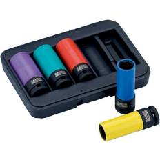 Set Head Socket Wrenches Bahco Impact Socket Set 17/19/21/22/24 BWSS12P5 Head Socket Wrench