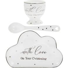 Hopea Vauvan astiat Lesser & Pavey Mad Dots Christening Dining Gift Set