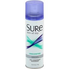 Sure Toiletries Sure Aerosol Unscented Anti-Perspirant & Deo Spray 6oz