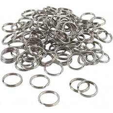 Creativ Company 15mm Round Key Rings - Silver