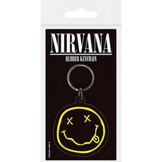 Pyramid Nirvana Smiley Key Ring