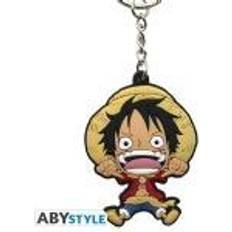 Portafogli e Portachiavi ABYstyle One Piece PVC Luffy SD, nyckelring, Multifärg, PVC, 40