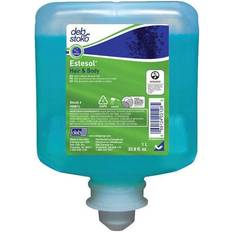 Estesol Hair and Body Blomstermærket m/parfume t dispenser 1 ltr blå,6