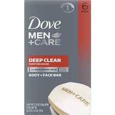 Dove Bath & Shower Products Dove Men+Care Body Soap and Face Bar Deep Clean 3.75 6 pack