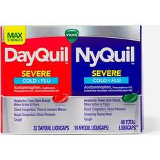 Cough and cold medicine Vicks Dayquil Nyquil Severe Cough, Cold Flu Relief