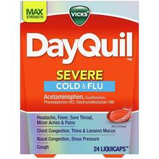 Medicines Vicks Dayquil Severe Cold & Flu Liquicaps 24-Count Ct