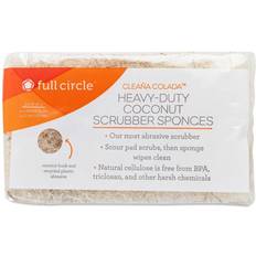 Full Circle Cleana Colada Coconut Scrubbing Sponges 2 Sponges