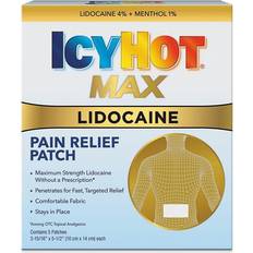 Medicines Icy Hot 5-Count Max Strength Lidocaine Patch Plus Menthol Ct Cream