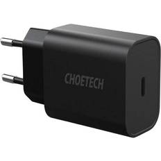 Usb c vægoplader Choetech 25W USB-C PD Vægoplader, Sort