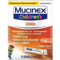 Medicines Mucinex Children's Chest Congestion Expectorant & Cough Suppressant Mini-Melts, Orange Cream Cream