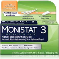 Vaginal itch cream Monistat 3-Dose Yeast Infection Treatment, 3 Prefilled Itch Cream